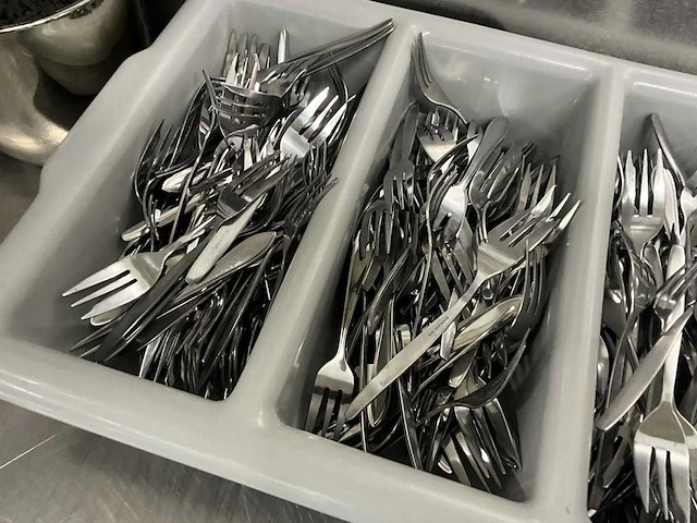 Bestekbak met gebaksvorken - afbeelding 2 van  2