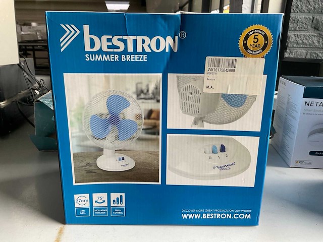 Bestron ddf27w tafelventilator - afbeelding 2 van  3