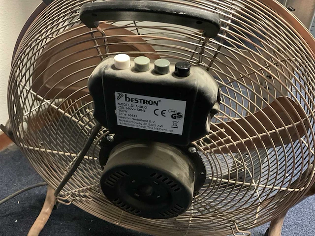 Bestron dfa40co vloer ventilator - afbeelding 2 van  2