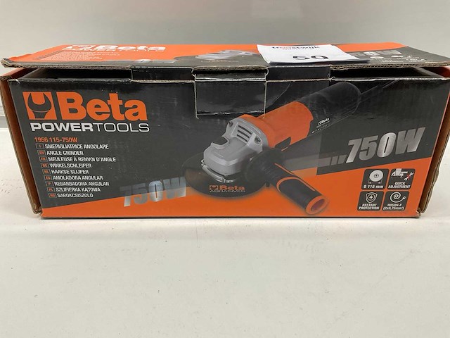 Beta 1956 115-750w haakse slijpmachine - afbeelding 2 van  6