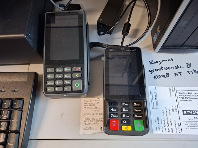 Betaalsysteem met display, pin automaat en computer hp - afbeelding 4 van  5