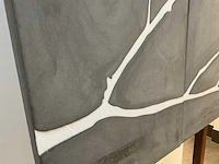 Beton decoratie op metalenstatief - afbeelding 4 van  5