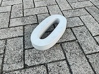 Beton huisnummer 0 groot - afbeelding 3 van  4