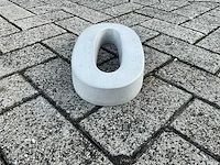 Beton huisnummer 0 groot - afbeelding 4 van  4
