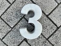 Beton huisnummer 3 klein