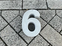 Beton huisnummer 6 klein - afbeelding 5 van  5
