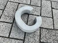 Beton letter c groot - afbeelding 2 van  5