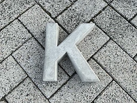 Beton letter k groot - afbeelding 5 van  5