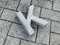 Beton letter k groot - afbeelding 2 van  5