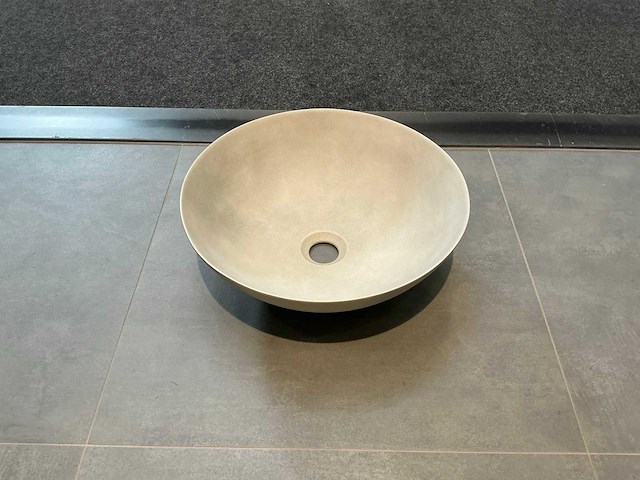 Betonlook waskom 40 cm - afbeelding 2 van  5