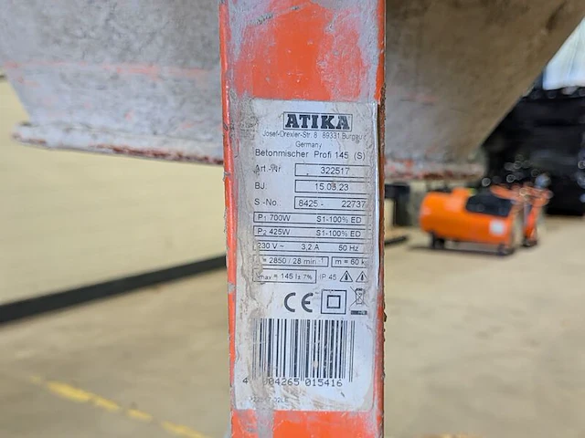 Betonmolen - 145l - 230v, atika, profi 145s, 2023 - afbeelding 4 van  4