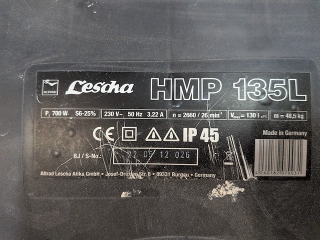 Betonmolen lescha, hmp 135l - afbeelding 9 van  10