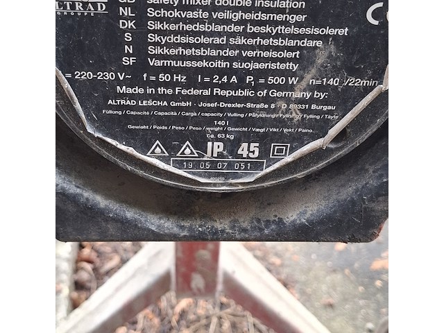 Betonmolen lescha, sm 145s - afbeelding 4 van  9