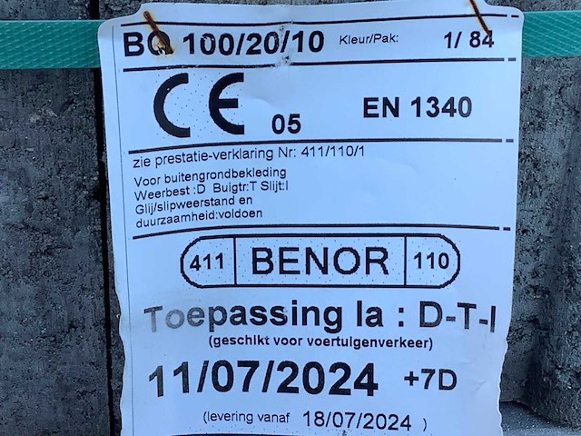 Betonnen boordstenen 10x20 cm - afbeelding 3 van  4