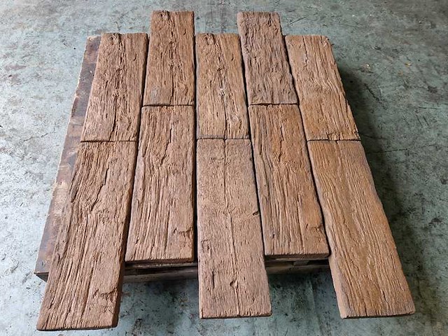 Betonnen houtlook tegels (ca.264 st) - afbeelding 3 van  4