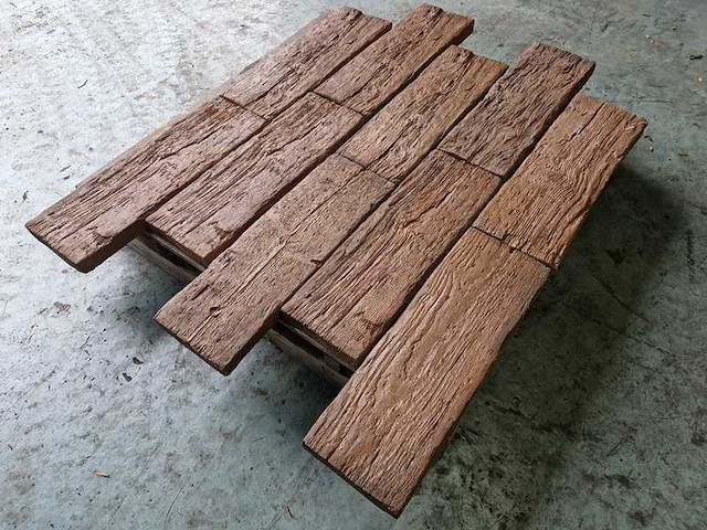 Betonnen houtlook tegels (ca.330 st) - afbeelding 4 van  4