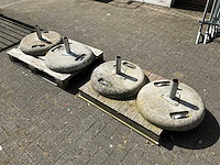 Betonnen parasolvoeten (4x) - afbeelding 2 van  6