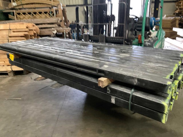Betonpaal antraciet - 270x10x10 cm (11x) - afbeelding 2 van  8