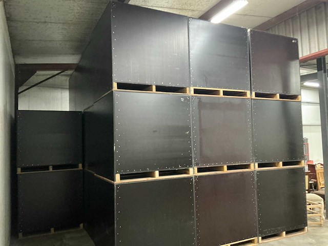 Betonplex opslagkist m. deksel 125x125x125cm (2x) - afbeelding 4 van  4