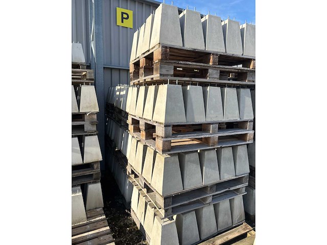 Betonpoer - grijs 25/25 x 15/15 x 35 cm h.o.h. 9cm m10 (220x) - afbeelding 4 van  8