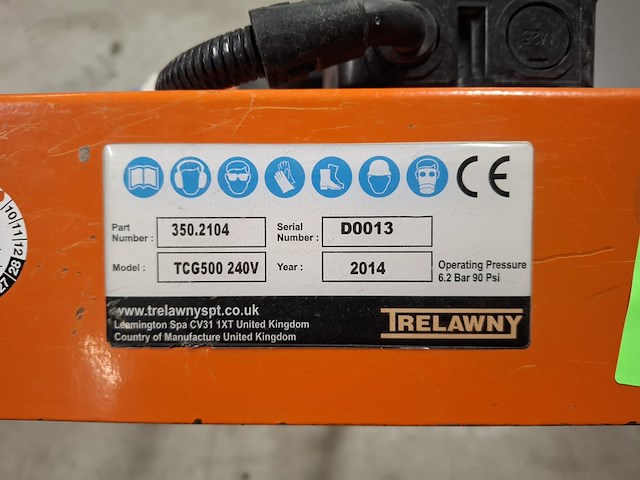 Betonschuurmachine 230v (2-discs), trelawny, tcg500 230v, 2014 - afbeelding 6 van  8