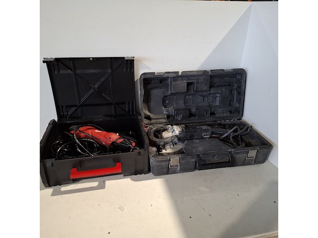 Betonschuurmachine en poetsmachine, carat en milwaukee, ap 14-2 200e - afbeelding 1 van  12