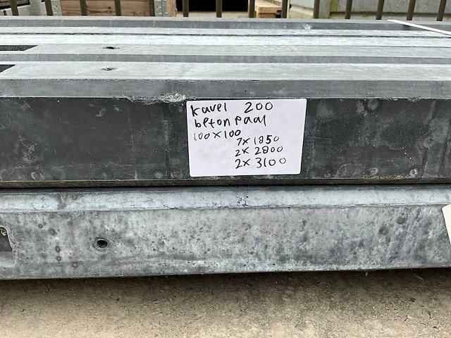 Betonsleufpaal diverse afmetingen (11x) - afbeelding 4 van  4