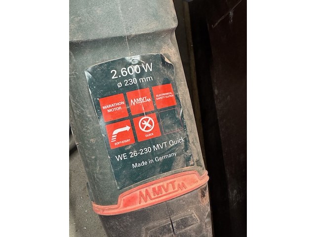 Betonslijper mvt, we 26-230 mvt quick - afbeelding 3 van  5