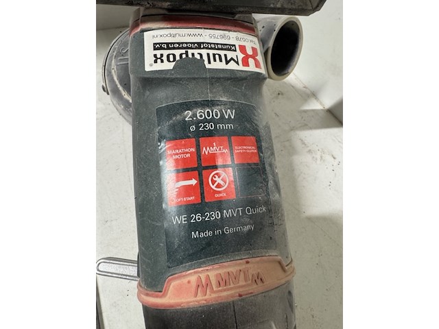 Betonslijper mvt, we 26-230 mvt quick - afbeelding 4 van  7