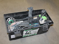 Betonslijpmachine eibenstock hbs 120.1 met enkele schijven in koffer.