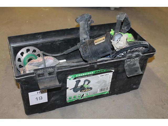 Betonslijpmachine eibenstock hbs 120.1 met enkele schijven in koffer. - afbeelding 2 van  2