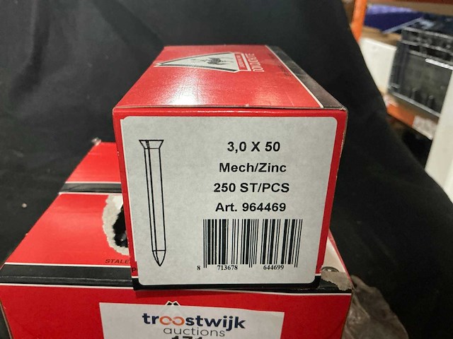Betonspijkers (3.0x50, 250 stuks) (6x) - afbeelding 2 van  2