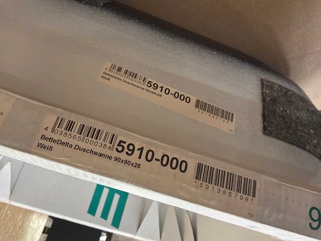 Bette diep douchebak 90 x 90 x 28 cm wit - afbeelding 6 van  7