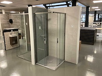 Bette / novellini douchevloer met douchewand