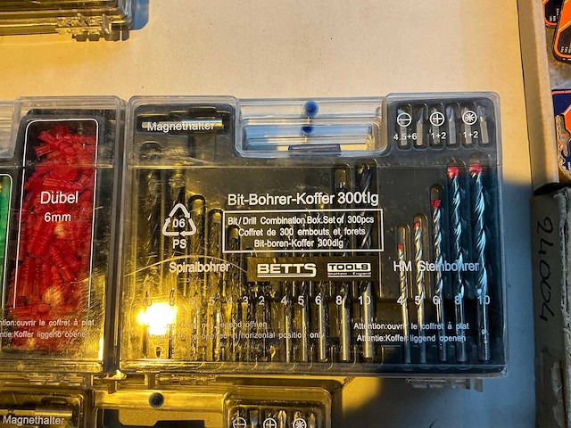 Betts tools 300-delig bits, boren en pluggenset (6x) - afbeelding 2 van  2