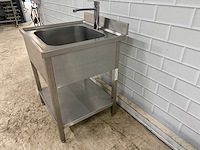 Beuk - rvs spoeltafel met mengkraan onderschap - afbeelding 4 van  5
