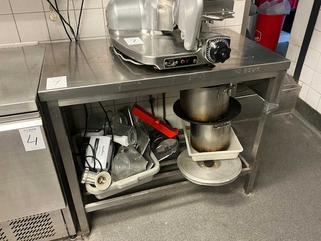 Beuk rvs werktafel - afbeelding 2 van  4