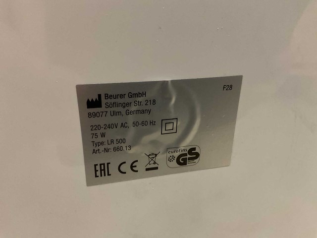 Beurer lr500 luchtreiniger - afbeelding 3 van  3