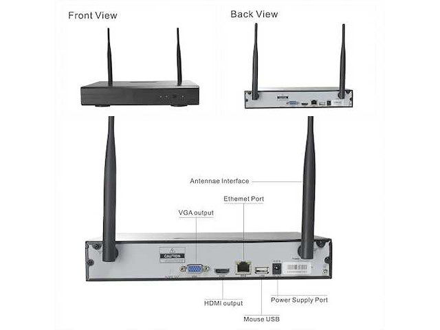 Beveiligingscamera wifi-8 - afbeelding 2 van  3