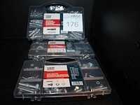 Bevestigingsmaterialen in 3 organisers hbm. - afbeelding 1 van  1