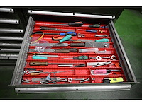 Bewerkingscentrum gereedschappen set inclusief 2 x 8-delige hagro gereedschapladenkast met inhoud - afbeelding 15 van  29