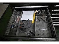 Bewerkingscentrum gereedschappen set inclusief 2 x 8-delige hagro gereedschapladenkast met inhoud - afbeelding 9 van  13