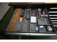 Bewerkingscentrum gereedschappen set inclusief 2 x 8-delige hagro gereedschapladenkast met inhoud - afbeelding 22 van  29