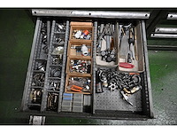 Bewerkingscentrum gereedschappen set inclusief 2 x 8-delige hagro gereedschapladenkast met inhoud - afbeelding 28 van  29