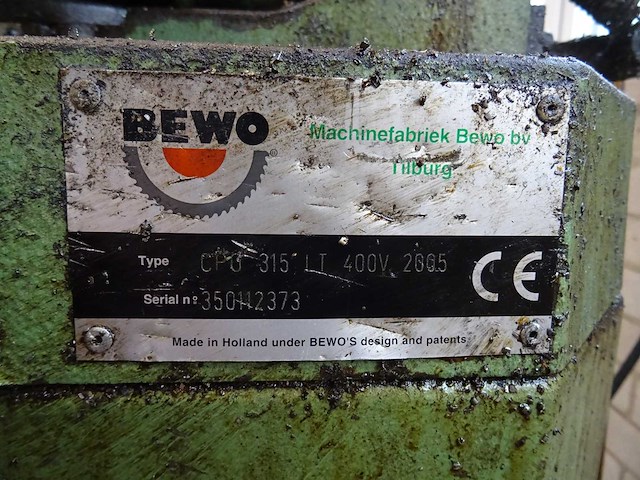 Bewo - 2005 - cpo 315 lt - metaalafkortzaagmachine - afbeelding 5 van  5
