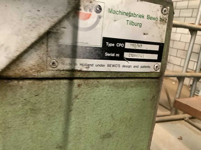 Bewo - cpo 250ht - afkortcirkelzaagmachine - afbeelding 6 van  6