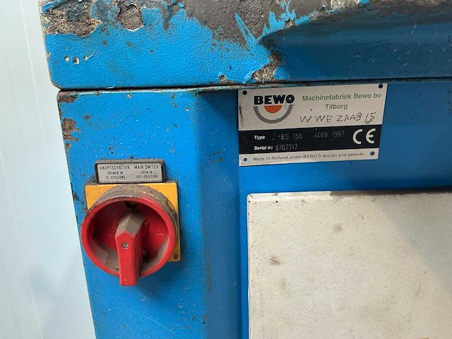 Bewo bs 150 bandzaag - afbeelding 8 van  9