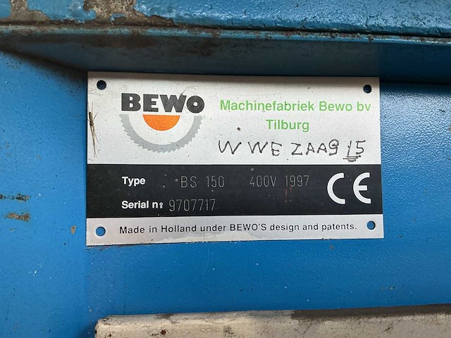 Bewo bs 150 bandzaag - afbeelding 9 van  9