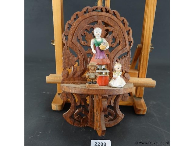 Bewoonde houten console - afbeelding 1 van  5