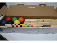 Bex croquetset original 6 spelers rubberhout - afbeelding 1 van  1